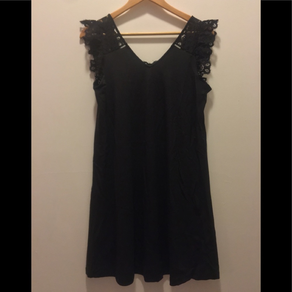 NWT LOFT | Petite ruffle lace swing dress - Picture 4 of 7